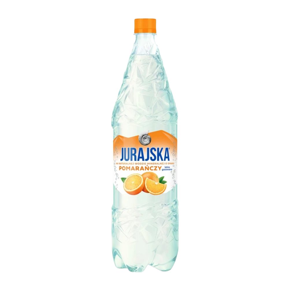 Woda Jurajska Lekko Gazowana Pomarańcza 1500 ml DRS