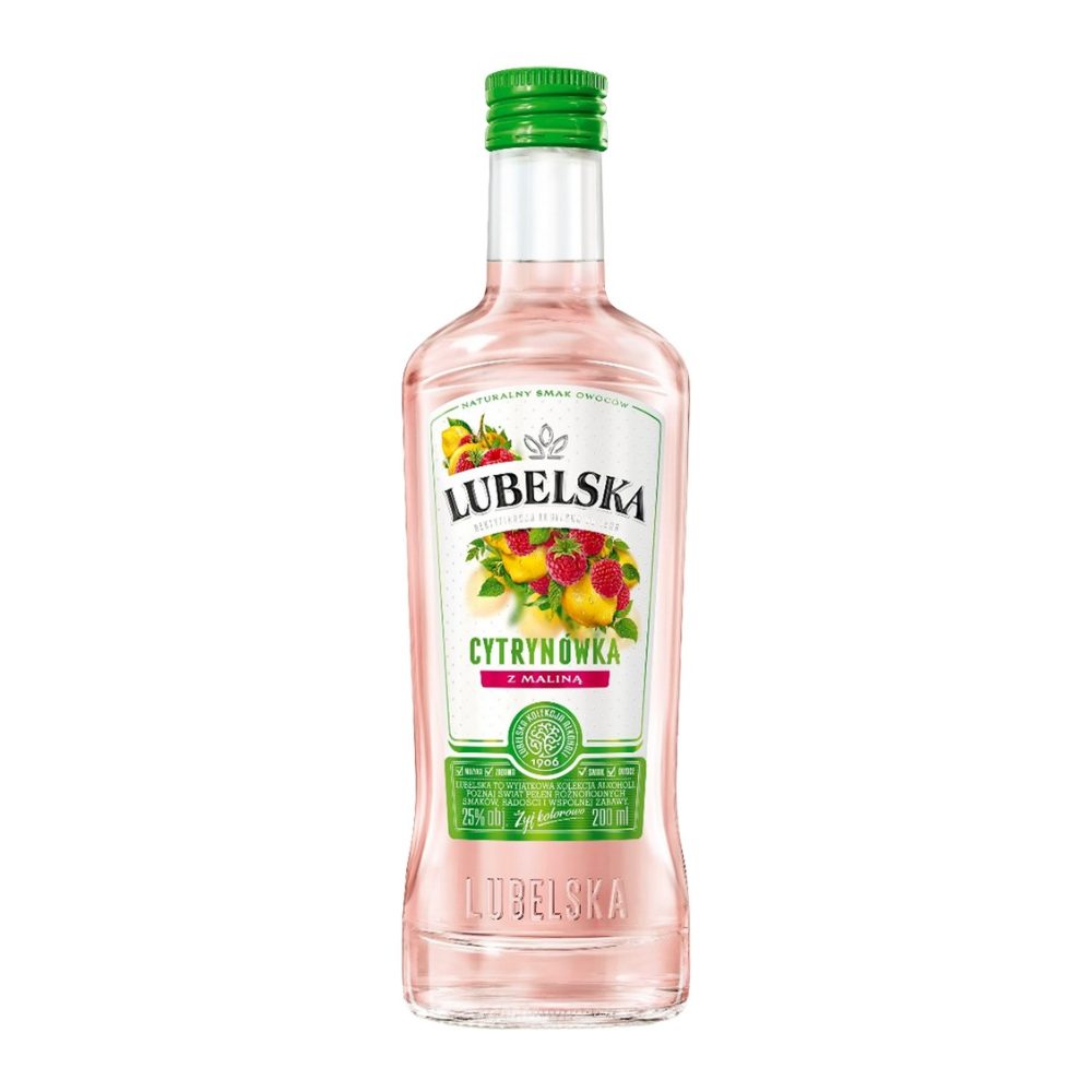 Likier Lubelska Cytrynówka z maliną 25% 200 ml