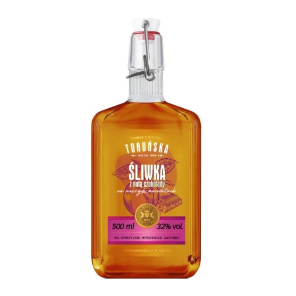 Wódka Toruńska Śliwka Z Nutą Czekolady 32% 500 ml