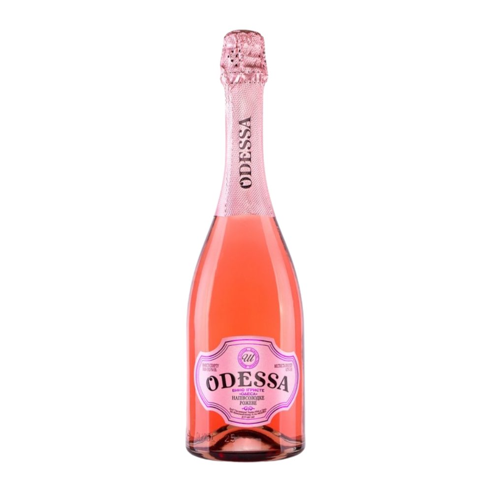 Wino musujące Odessa Rose 11,5% różowe półwytrawne 750 ml