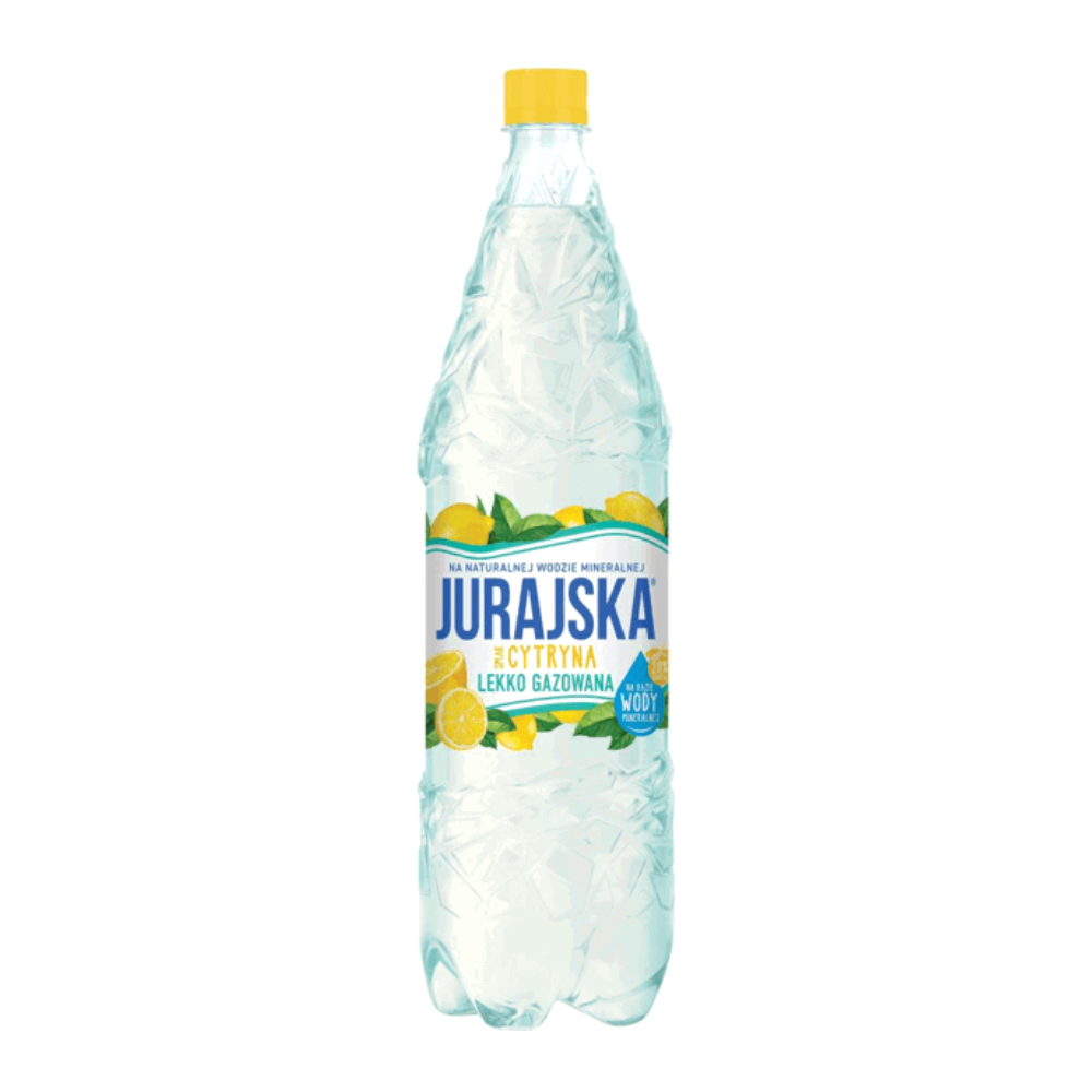 Woda Jurajska Lekko Gazowana Cytryna 1500 ml DRS