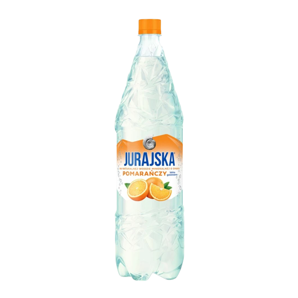 Woda Jurajska Lekko Gazowana Pomarańcza 1500 ml DRS