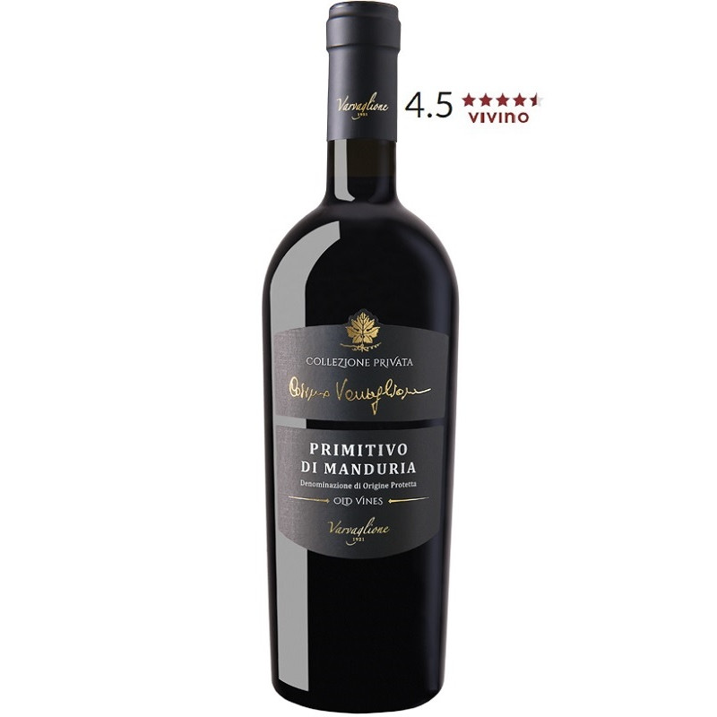 Wino Collezione Privata Primitivo Di Manduria wytrawne czerwone 15 % 750 ml