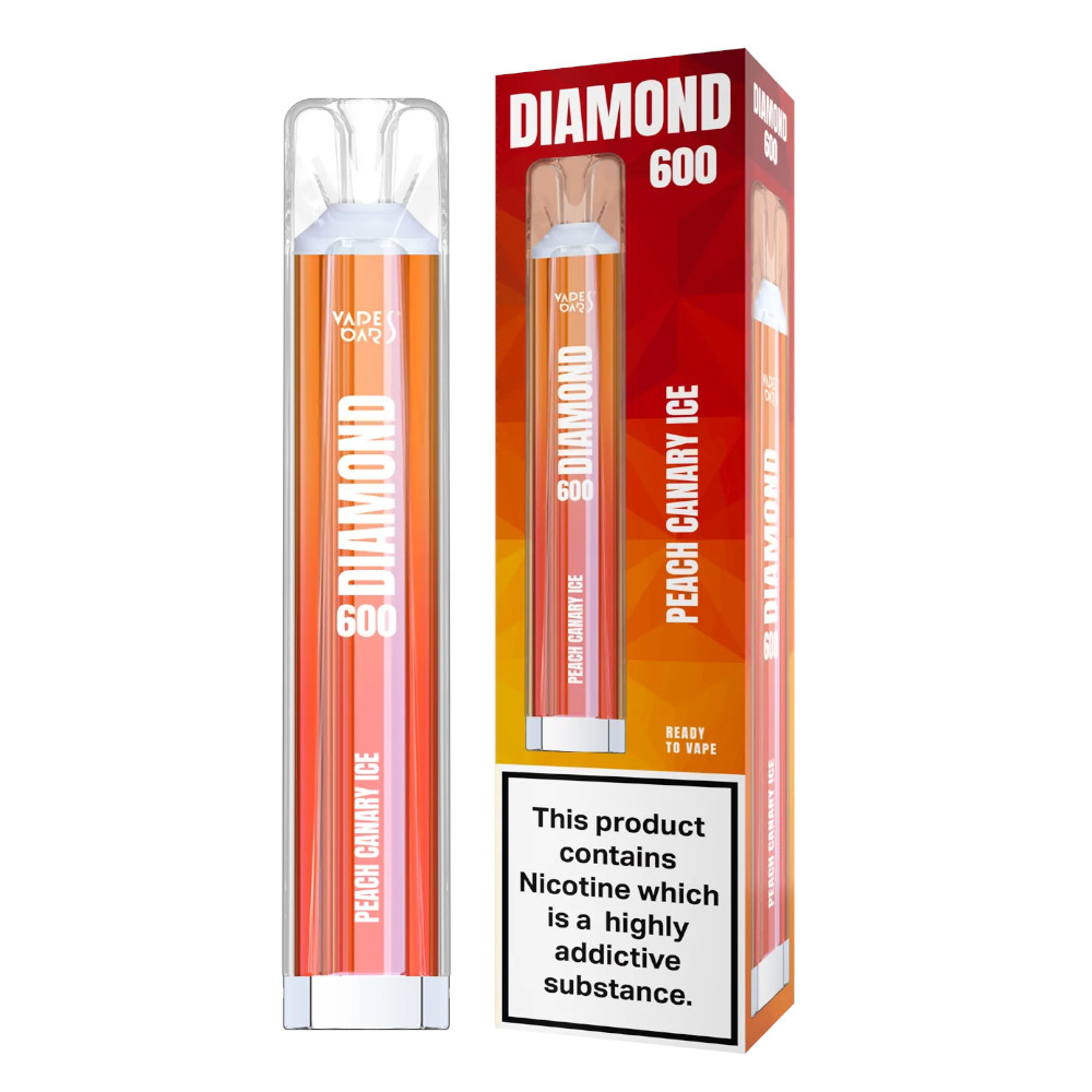 E-papieros Diamond Peach Canary Ice 600