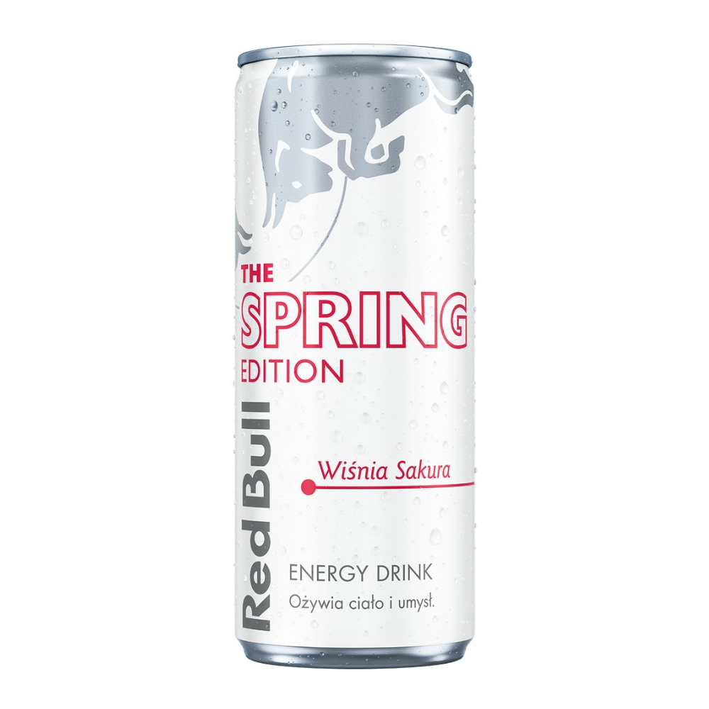 Energetyk Red Bull Spring Wisnia Sakura 250 ml puszka DRS