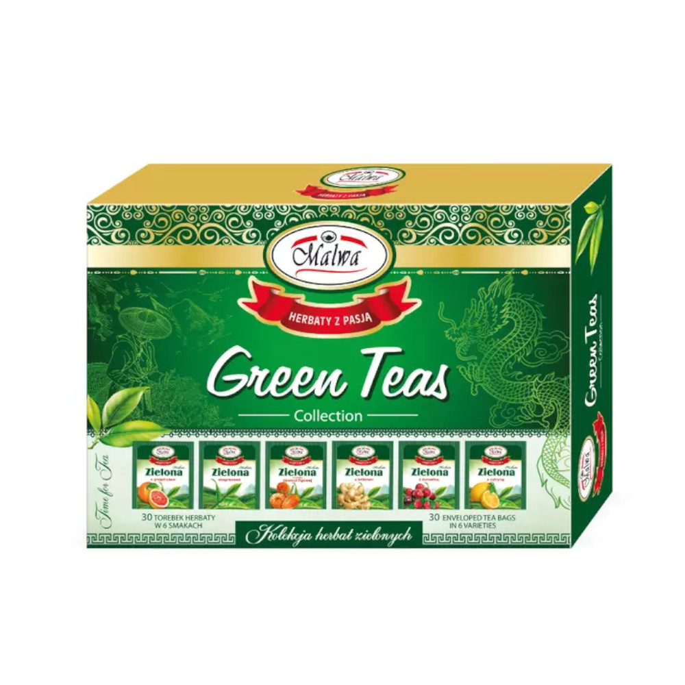 Herbata Malwia Bombonierka Green Teas 30 x 2 g