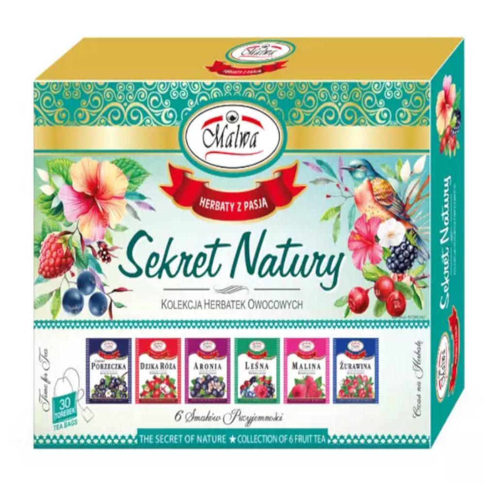 Herbata Malwia Bombonierka Sekret Natury 30 x 2 g