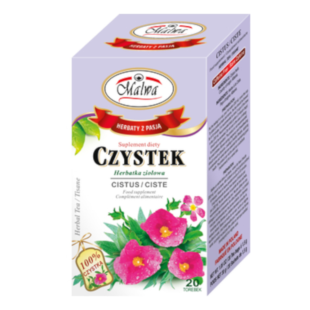 Herbata Malwa  ziołowa Czystek 20 x 1,5 g