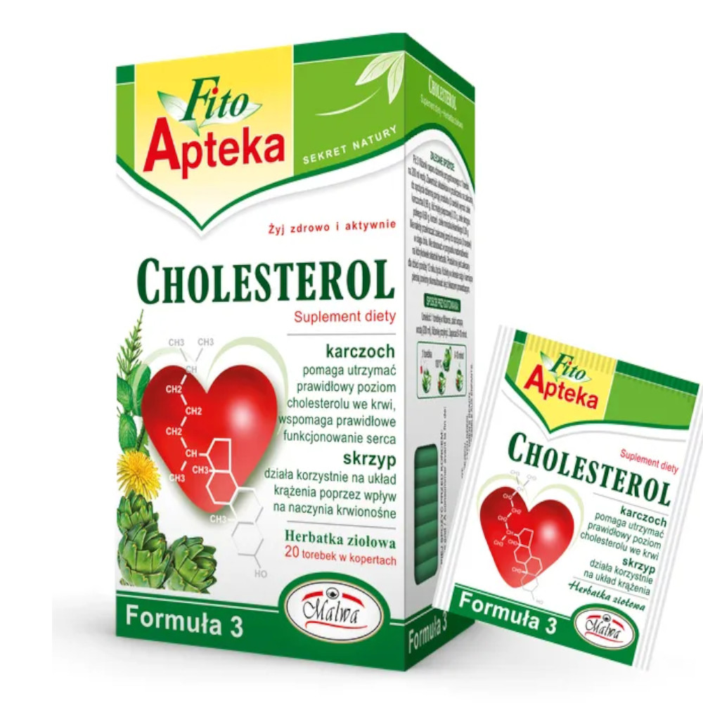 Herbata Malwa Fito Apteka Formula 3 Cholesterol 20 x 2 g