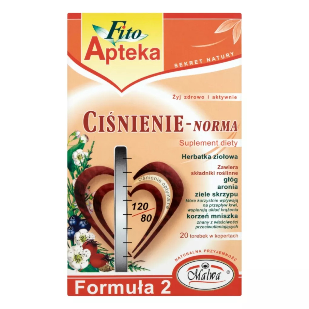 Herbata Malwa Ciśnienie-Norma, Formuła 2 20 x 2 g