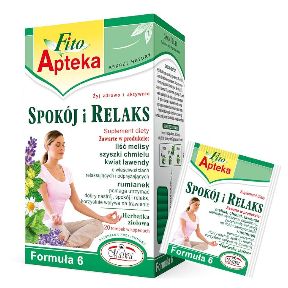 Herbata Malwa F6 Spokój I Relaks Herbata 20 x 2 g