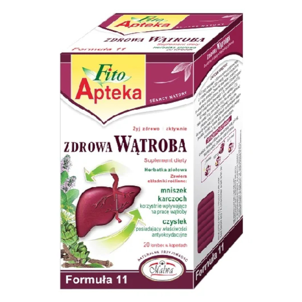 Herbata Malwa Fito Apteka Zdrowa Wątroba 20 x 2 g