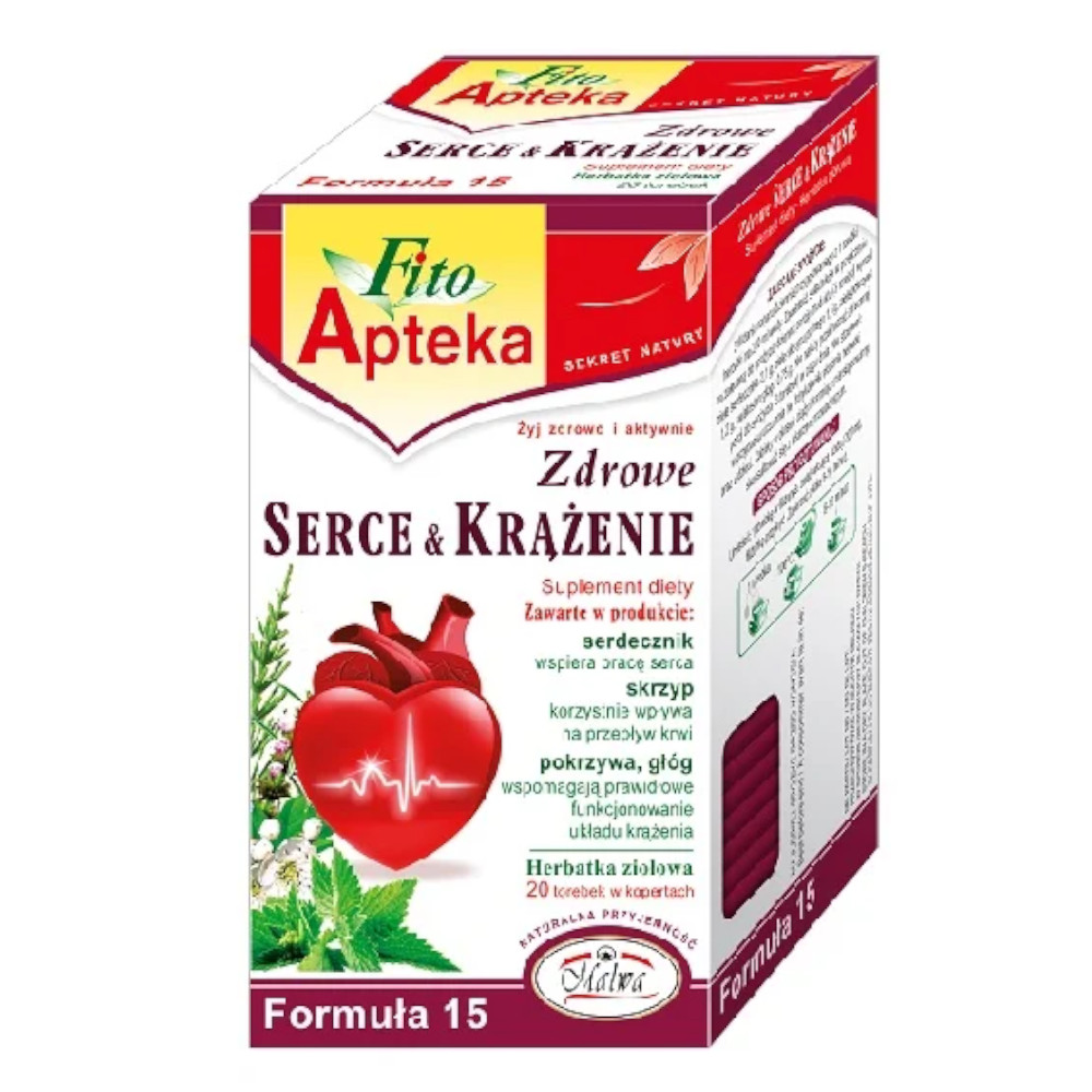 Herbata Malwa Fito Apteka Zdrowe serce i krążenie 20 x 2 g