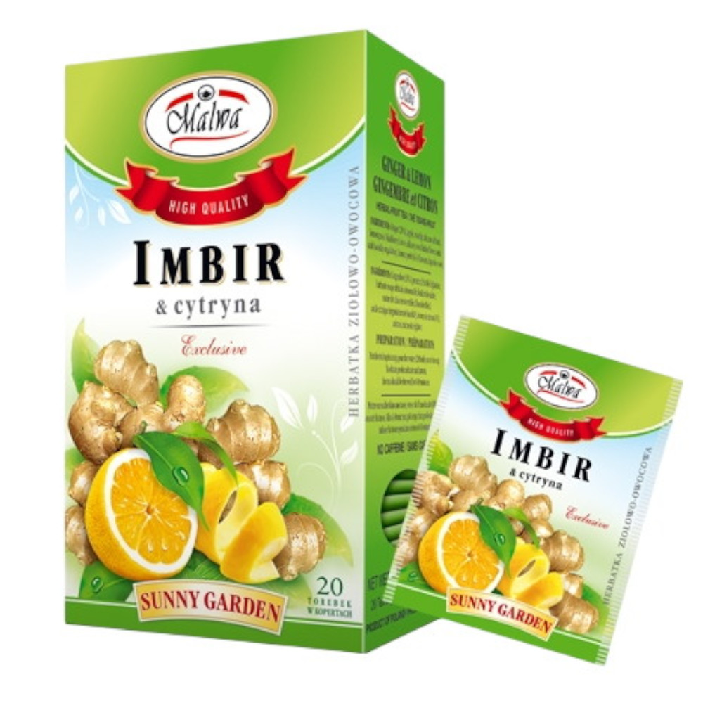 Herbata Malwa Imbir & Cytryna 20 x 2 g