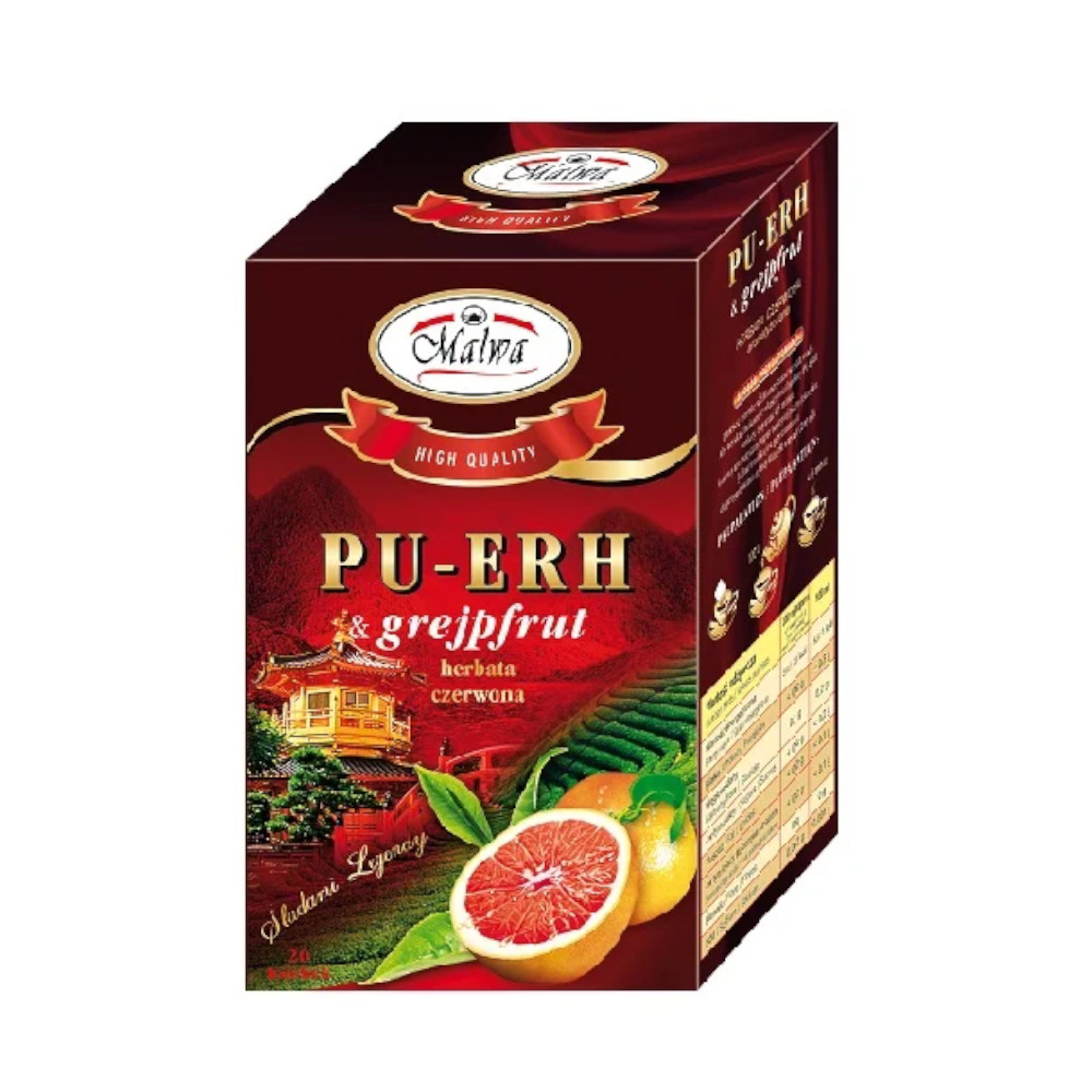 Herbata Malwa Pu-Erh & Grejpfrut 20 x 1,5 g