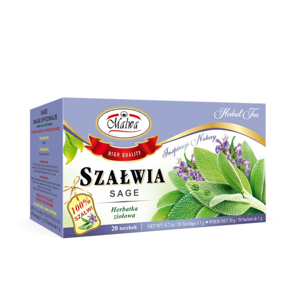 Herbata Malwa Ziołowa Szałwia 20 x 1 g