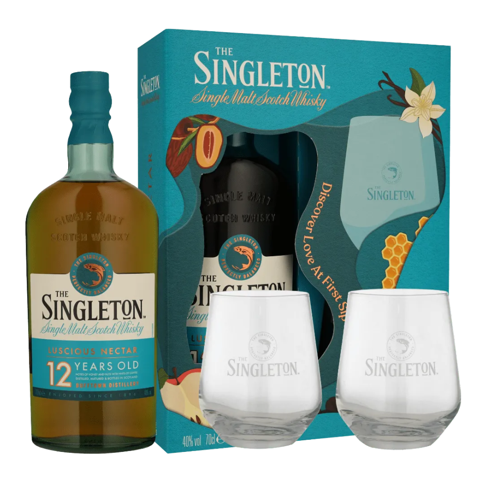 Whisky Singleton of Dufftown 12 YO 40% 700 ml + 2 szklanki