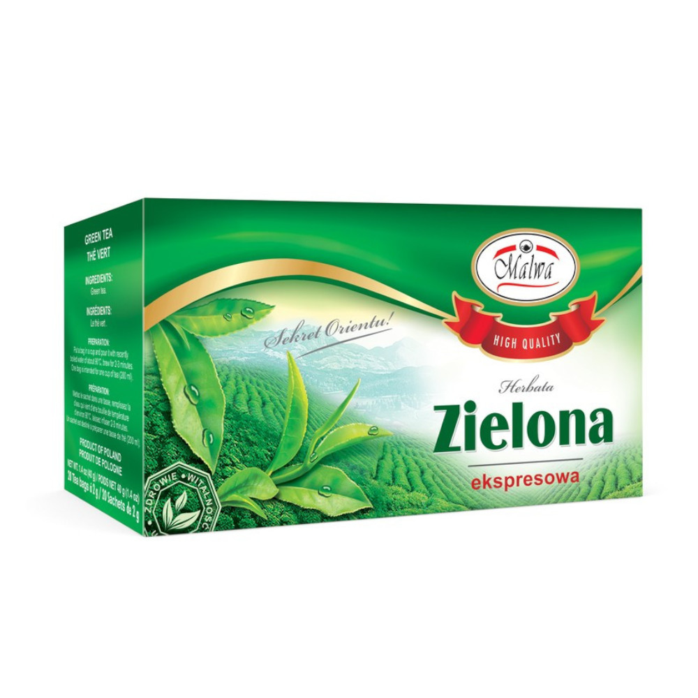 Herbata Malwa Zielona Ekspresowa 20 x 2 g