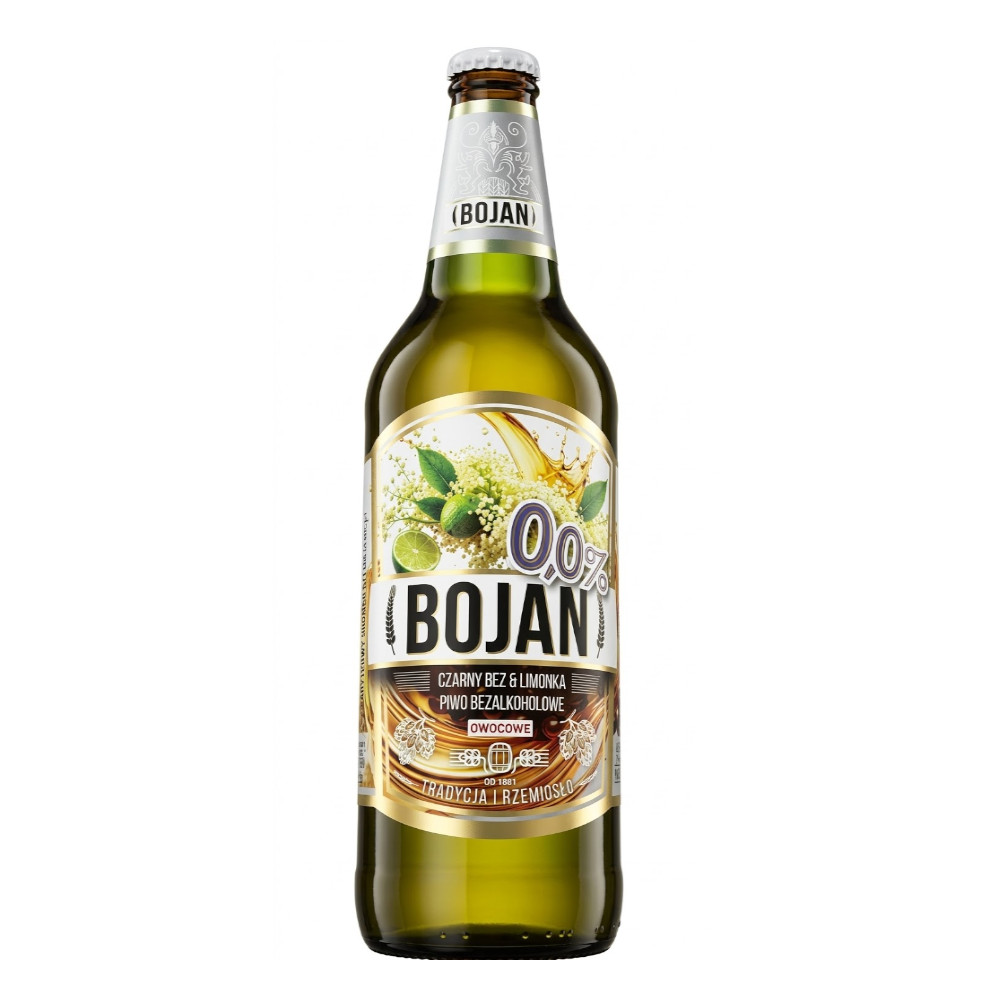 Piwo Bojan Czarny Bez & Limonka 0% 500 ml