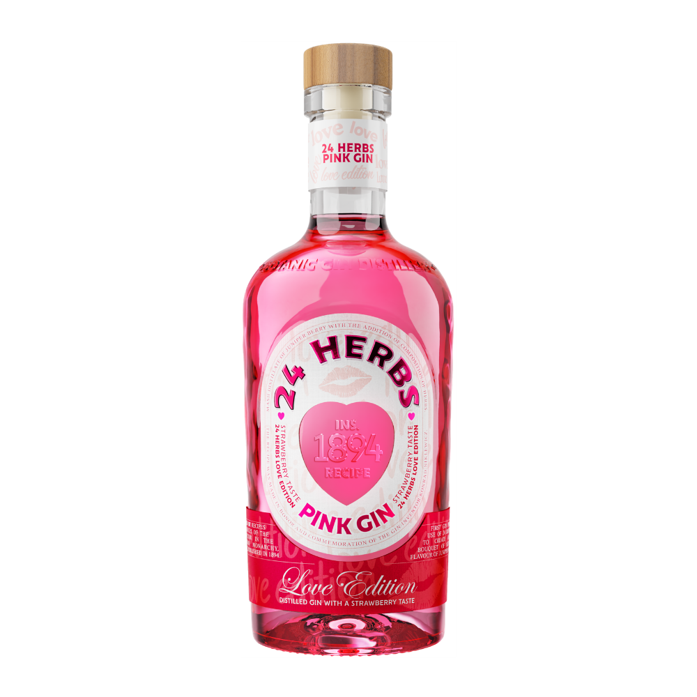 Gin 24 Herbs Pink LOVE 40% 700 ml