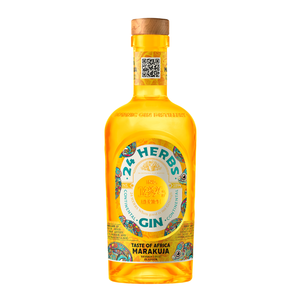 Gin 24 Herbs Continental Passionfruit 37,5% 700 ml