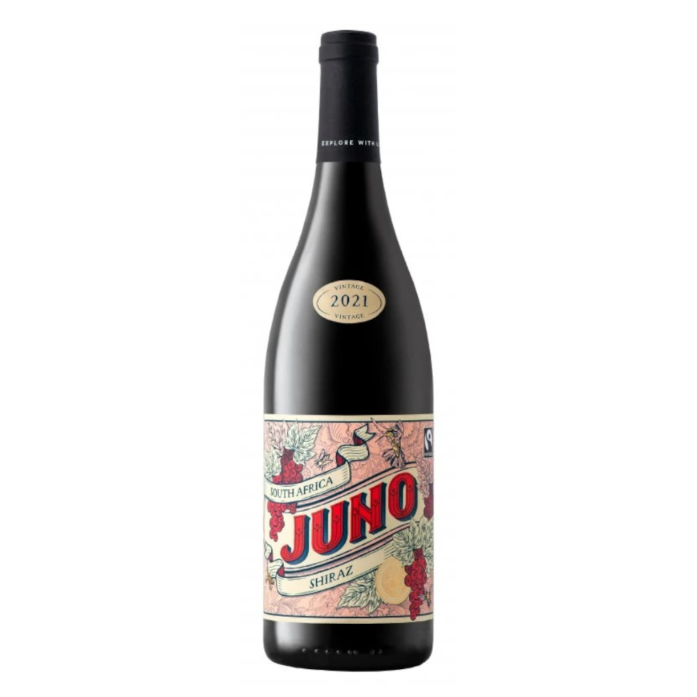 Wino Juno Fairtrade Shiraz 14% czerwone wytrawne 750 ml