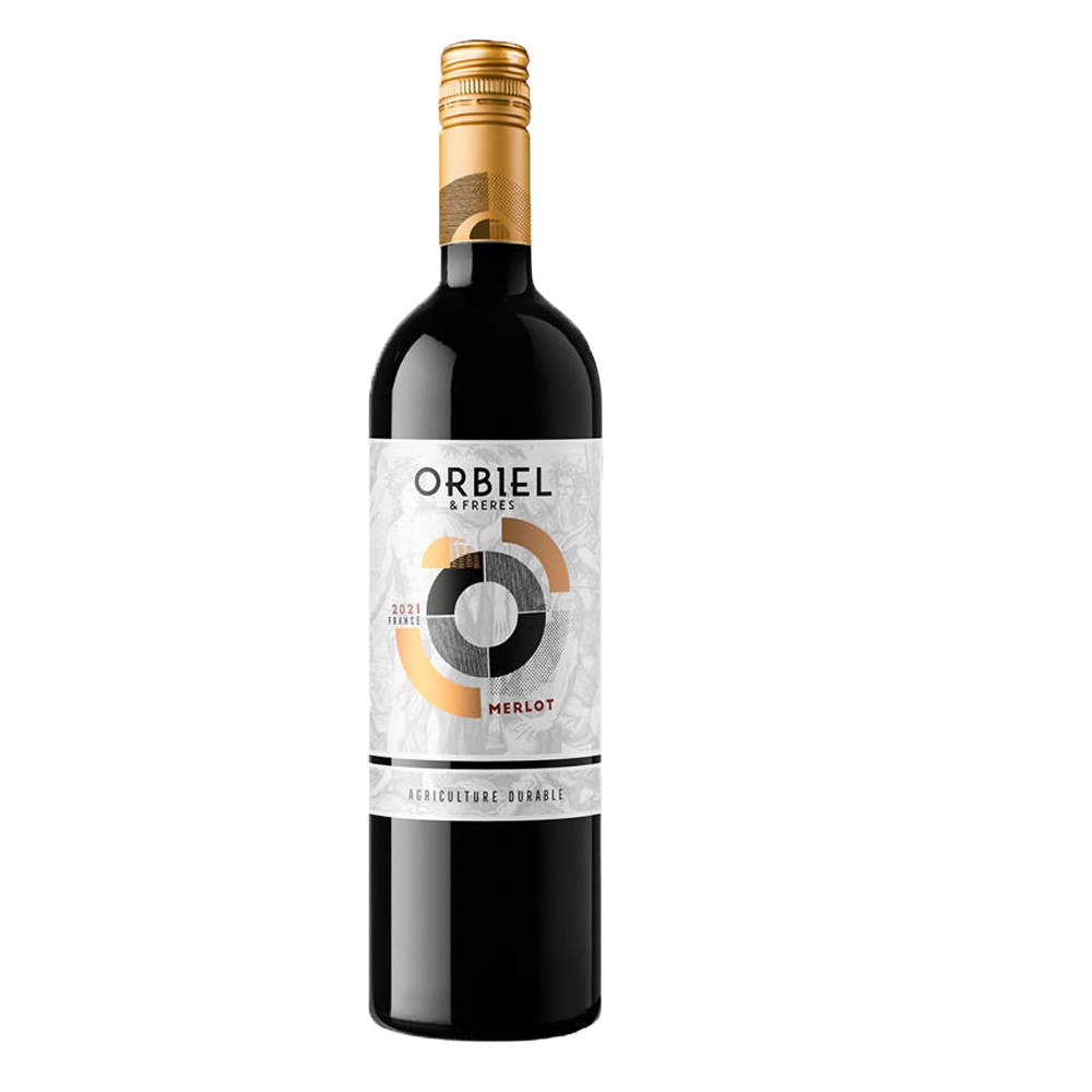 Wino Orbiel & Freres Merlot 13% czerwone wytrawne 750 ml 2021