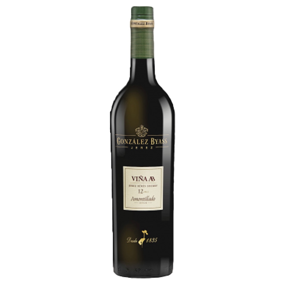 Wino Sherry Vina AB Amontillado 12 YO 16,5% białe wytrawne 750 ml