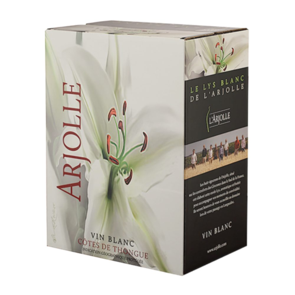 Wino L' Arjolle Blanc BIB 12,5% białe półwytrawne 5000 ml