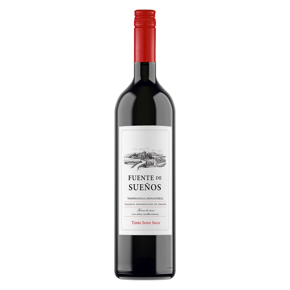 Wino Fuente de Suenos Tinto Semi Seco 13% czerwone półwytrawne 750 ml