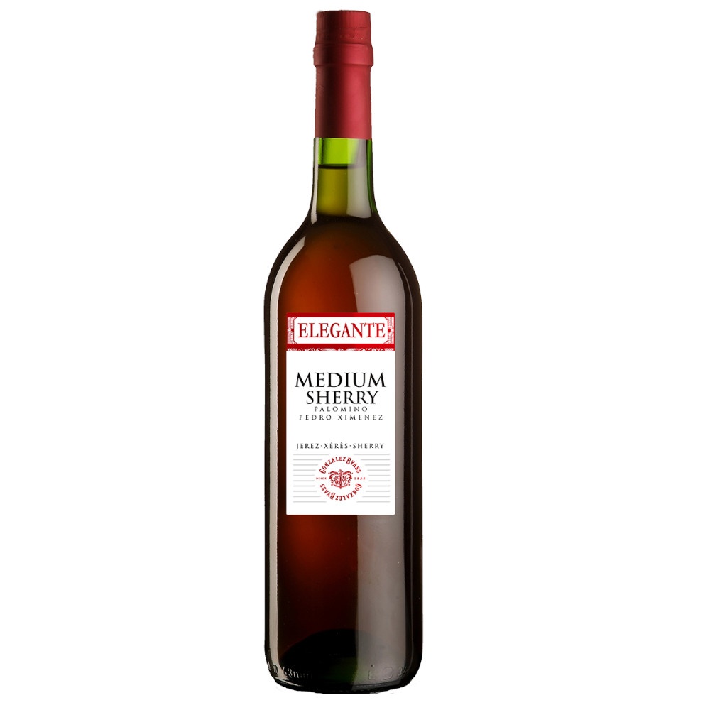 Wino Elegante Medium Sherry 17% różowe półwytrawne 750 ml