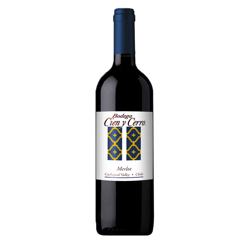 Wino Cien y Cerro Merlot 12% czerwone wytrawne 750 ml