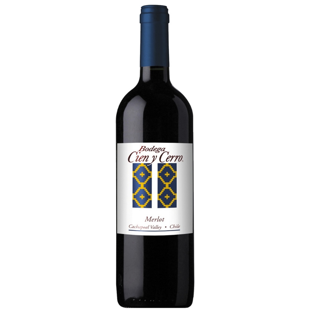 Wino Cien y Cerro Merlot 13,5% czerwone wytrawne 750 ml