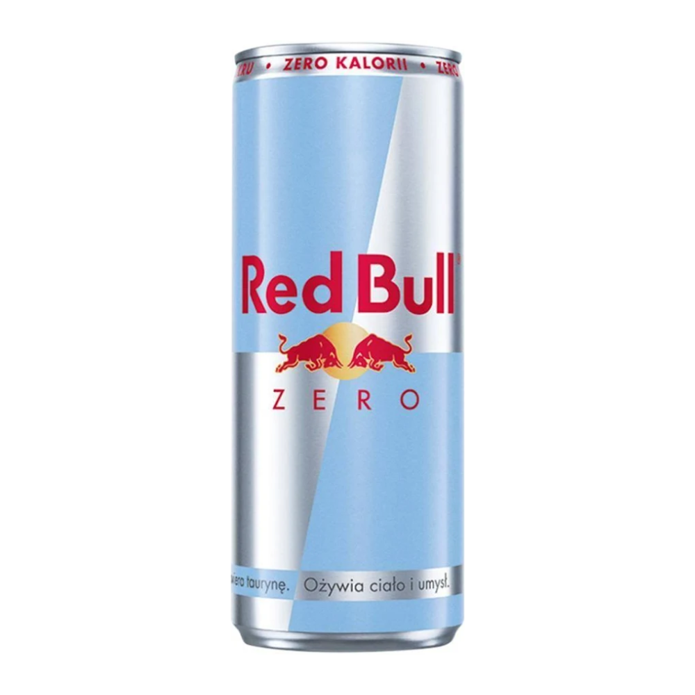 Energetyk Red Bull Zero cukru, Zero kalorii 355 ml puszka DRS