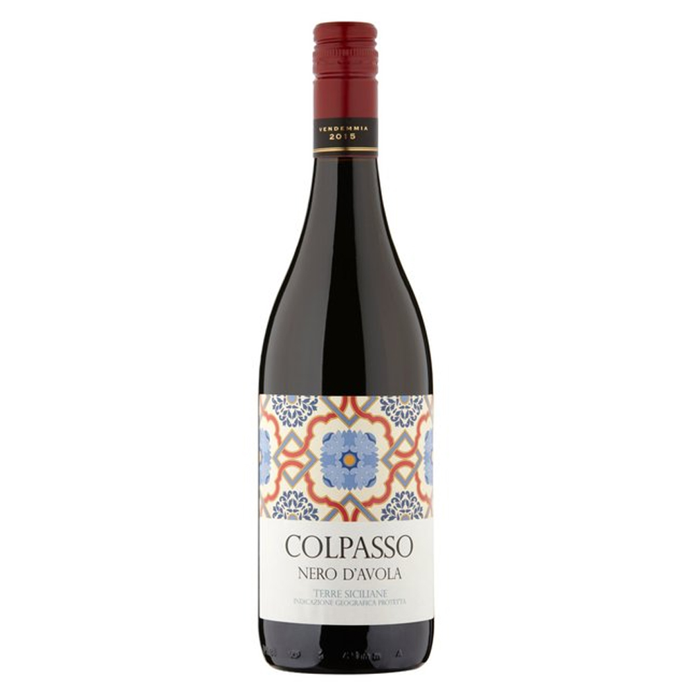 Wino Colpasso Nero D'Avola 13,5% czerwone półwytrawne 750 ml