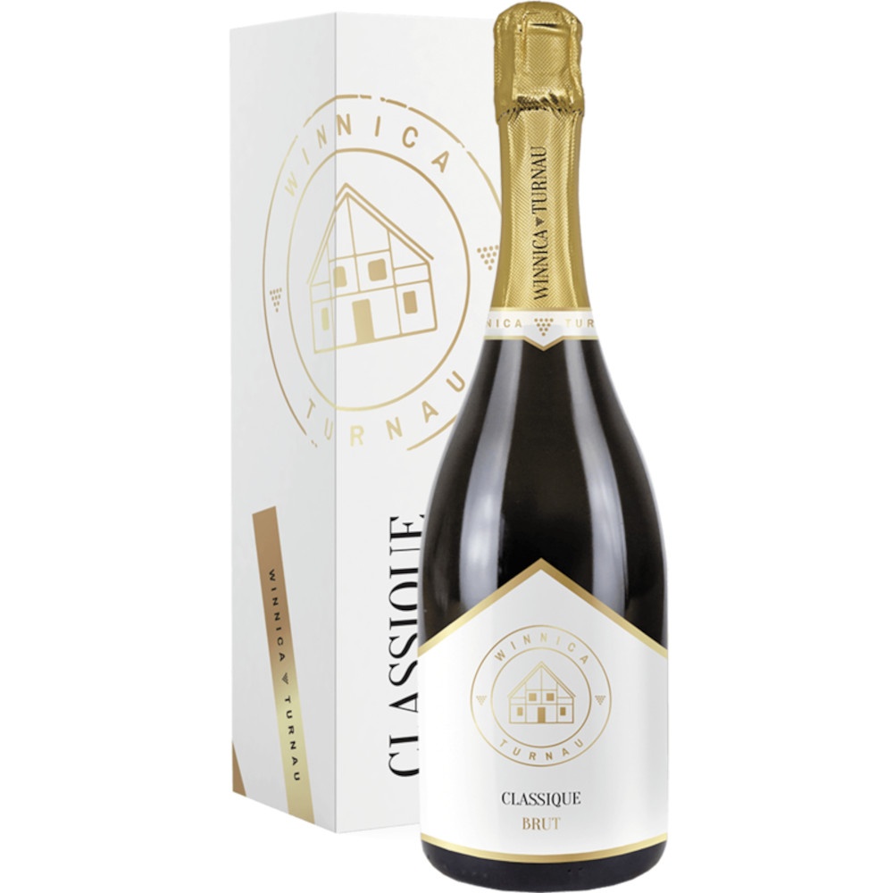 Wino musujące Winnica Turnau Classique Brut 11% białe wytrawne 750 ml