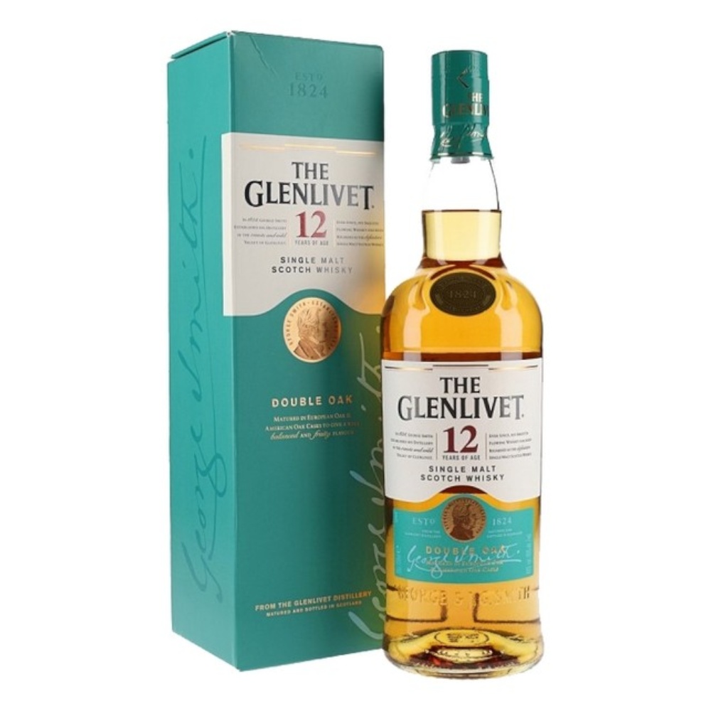 Whisky The Glenlivet 12YO Double Oak 40% 700 ml kartonik