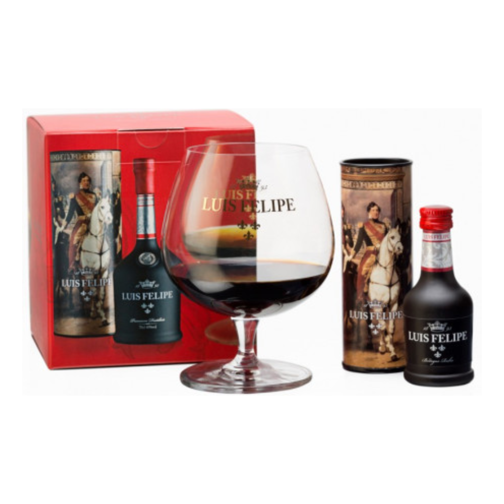 Brandy Luis Felipe 40% 40 ml + kieliszek