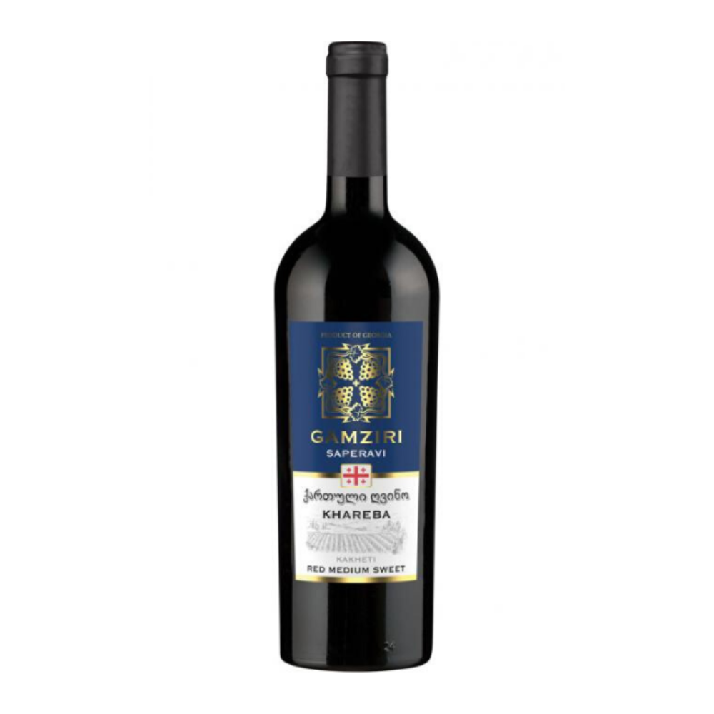 Wino Gamziri Rkatsiteli 12% czerwone półwytrawne 750 ml