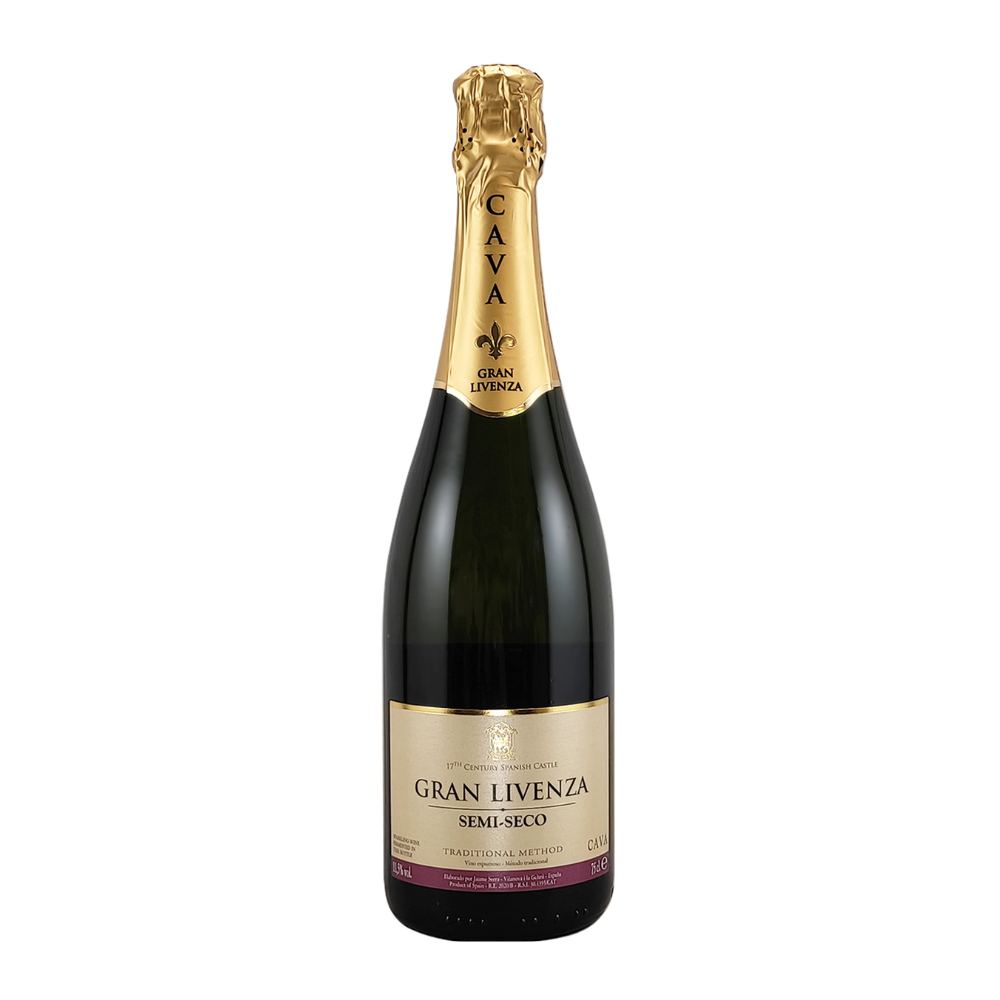 Wino musujące Gran Livenza Cava Semi Seco białe półwytrawne 750 ml