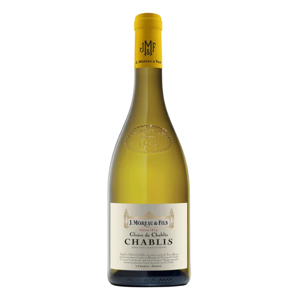 Wino Chablis Moreau Blanc '18 A.C. Chablis 12,5% białe wytrawne 375 ml