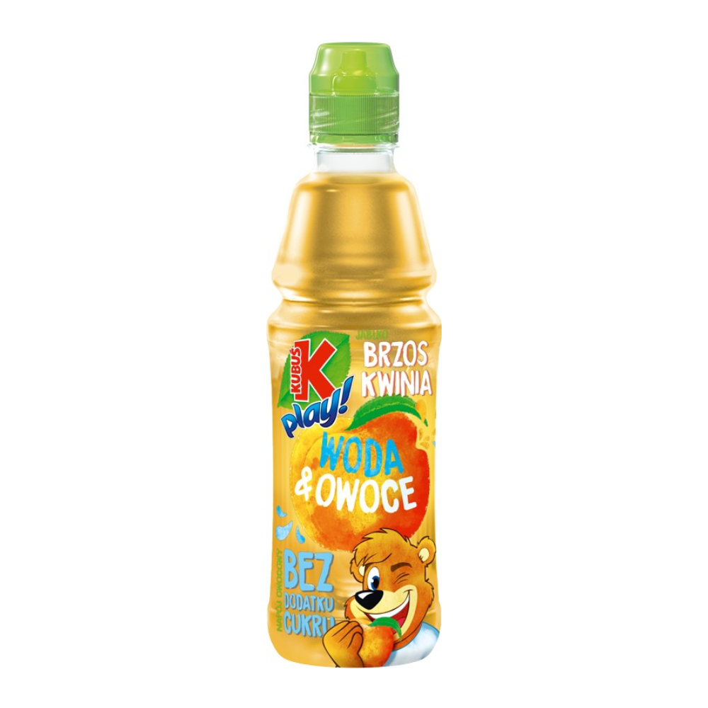 Napój Kubuś Play Owocowy Jabłko-Brzoskwinia 400 ml DRS