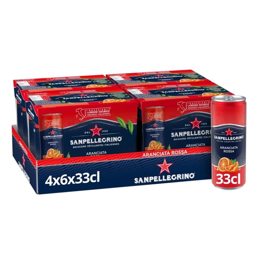 Napój San Pellegrino Aranciata Rossa 24 x 330 ml puszka