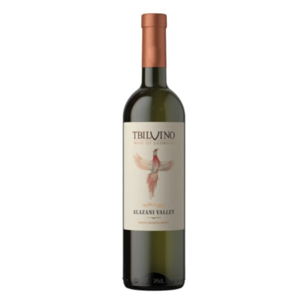Wino Tbilvino Alazani White 11% białe półsodkie 750 ml