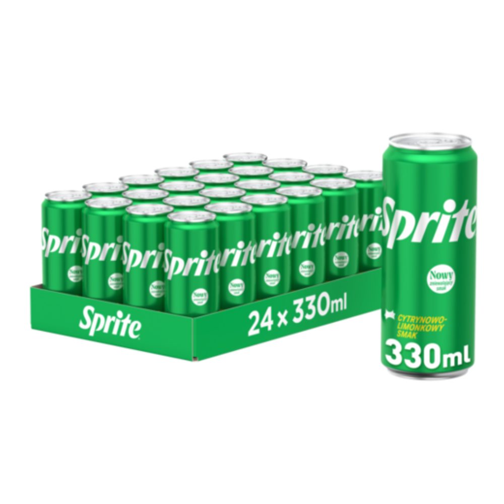 Napój Sprite 24 x 330 ml puszka DRS