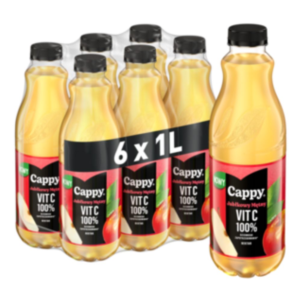 Sok Cappy Nektar Jabłko Vit C 6 x 1000 ml PET DRS