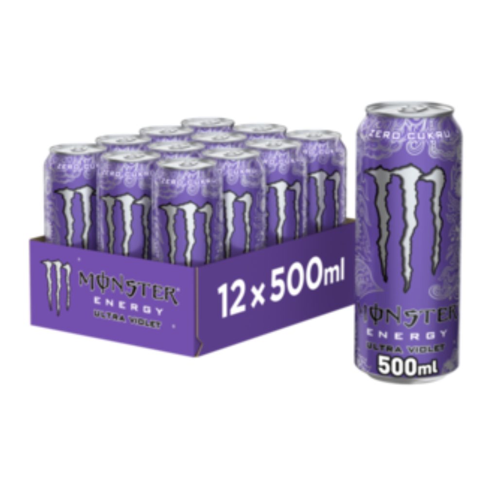 Energetyk Monster Ultra Violet 12 x 500 ml DRS