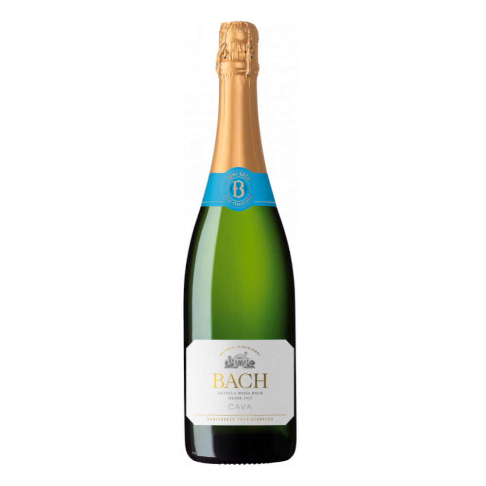 Wino Musujące Bach Cava Semi Seco 11,5% białe półwytrawne 750 ml