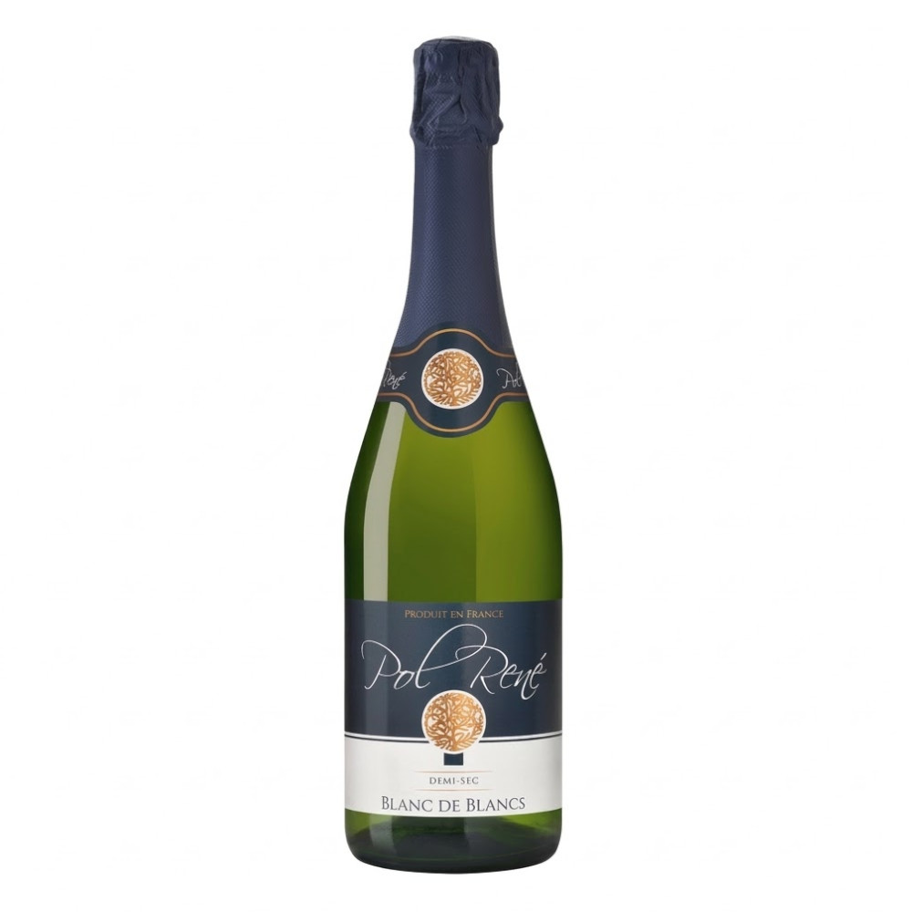 Wino Musujące Pol Rene Sparkling White Demi-Sec 11% białe półsłodkie 750 ml