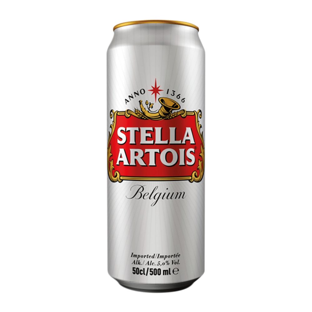 Piwo Stella Artois 5% 500 ml puszka DRS